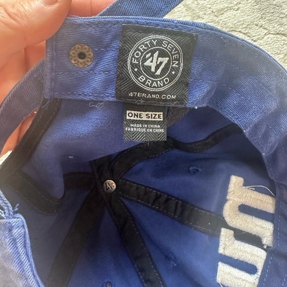 NY Giants Royal Blue ’47 Brand Adjustable Hat – Classic Logo - Picture 7 of 7